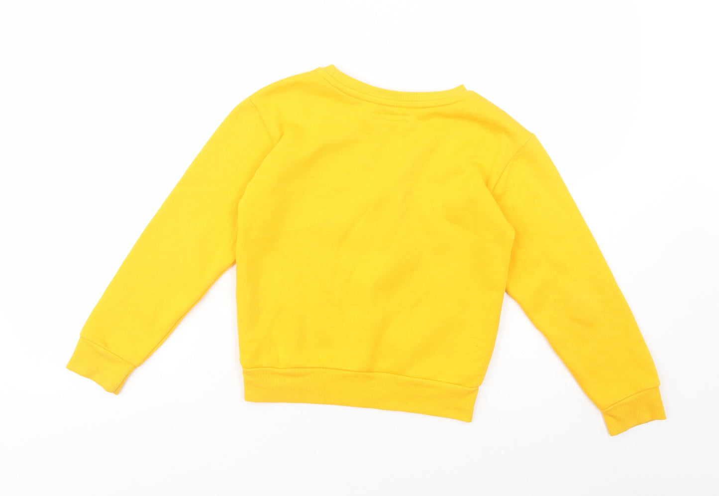 Primark Girls Yellow  Polyester Pullover Sweatshirt Size 9-10 Years  Pullover - NYC