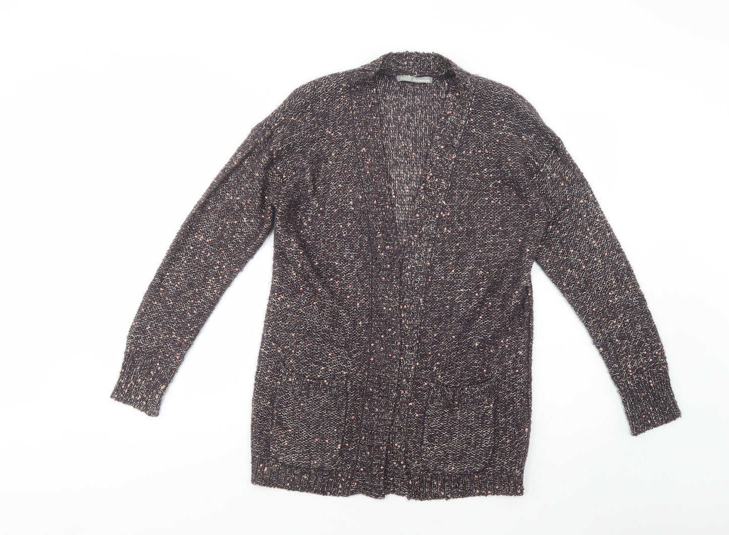 Marks and Spencer Womens Purple V-Neck  Polyester Cardigan Jumper Size 14