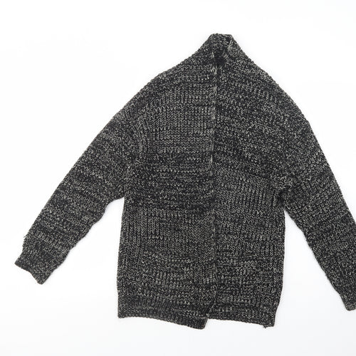 Atmosphere Womens Black Collared  Acrylic Cardigan Jumper Size 10