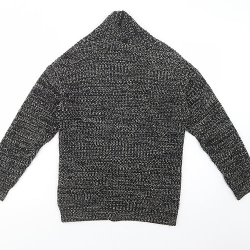 Atmosphere Womens Black Collared  Acrylic Cardigan Jumper Size 10
