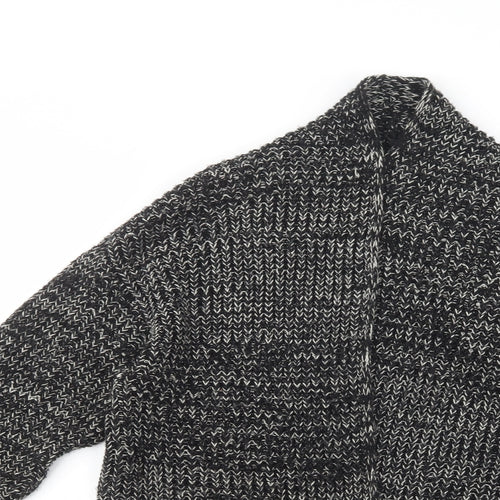 Atmosphere Womens Black Collared  Acrylic Cardigan Jumper Size 10
