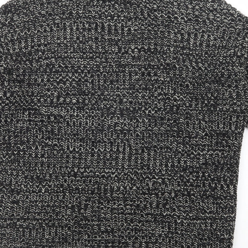 Atmosphere Womens Black Collared  Acrylic Cardigan Jumper Size 10