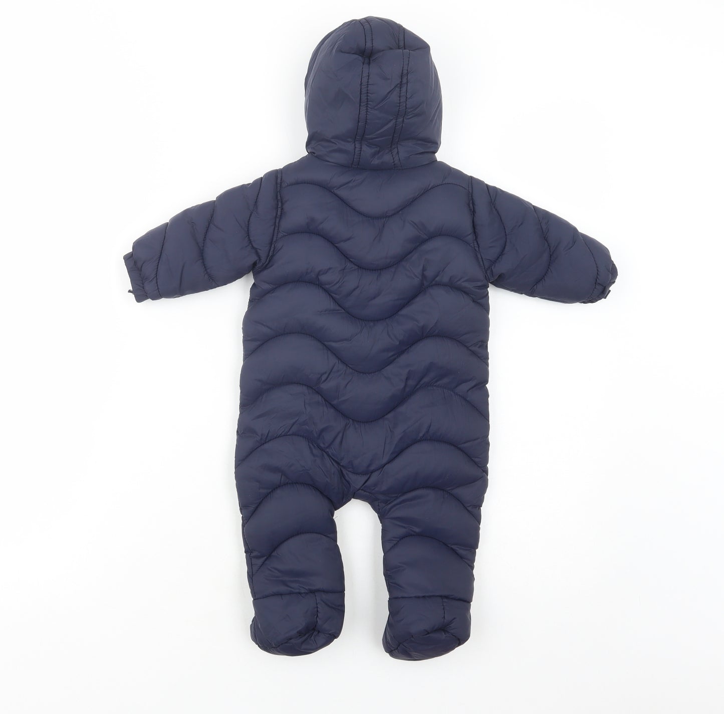 F&F Baby Blue    Snowsuit Size 0-3 Months   Zip