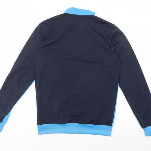 adidas Mens Blue  Polyester Full Zip Sweatshirt Size S