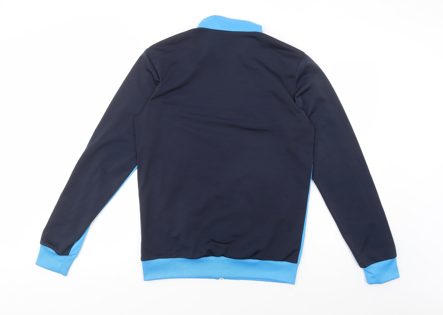 adidas Mens Blue  Polyester Full Zip Sweatshirt Size S