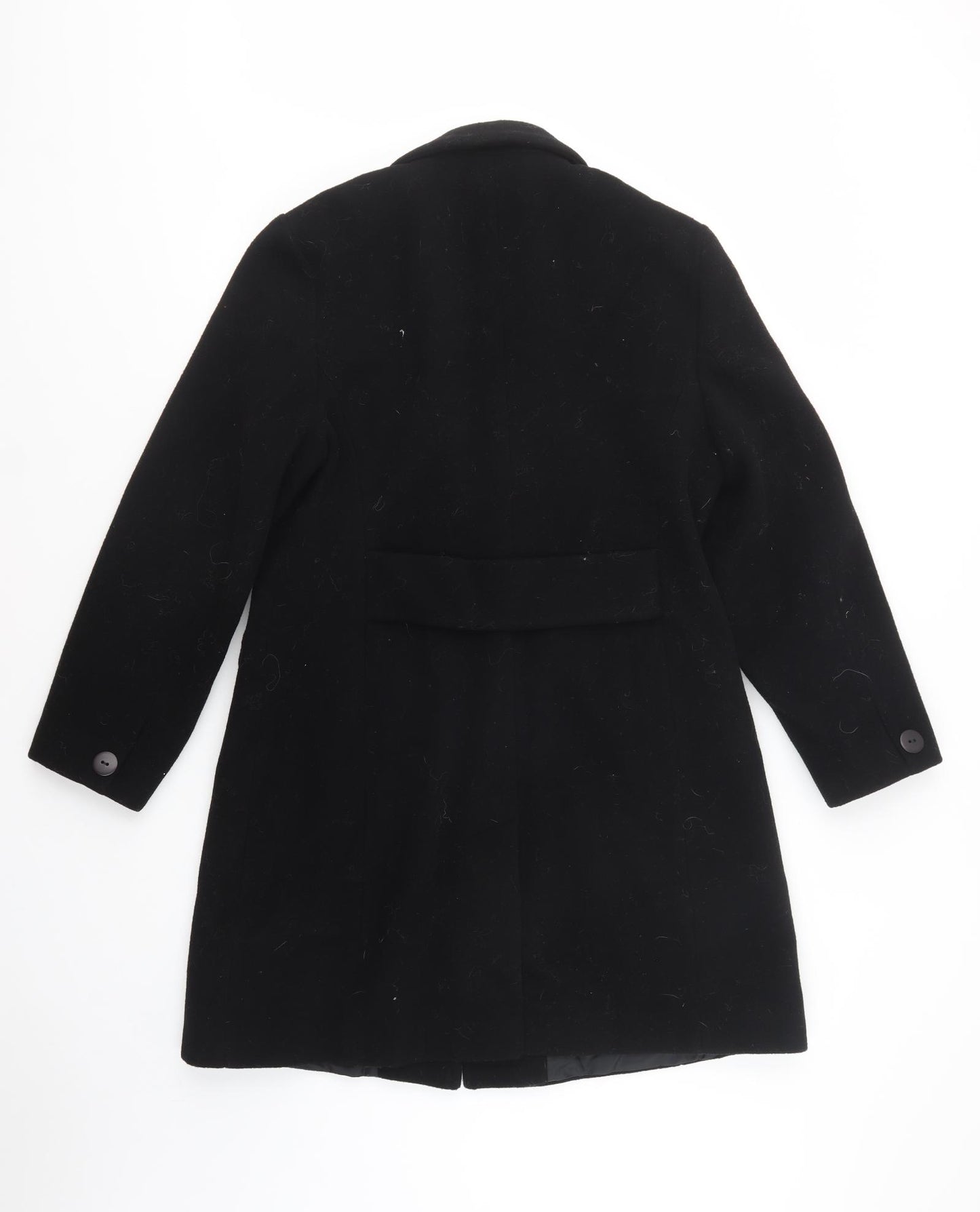 Classic Woman Womens Black   Pea Coat Coat Size 16  Button