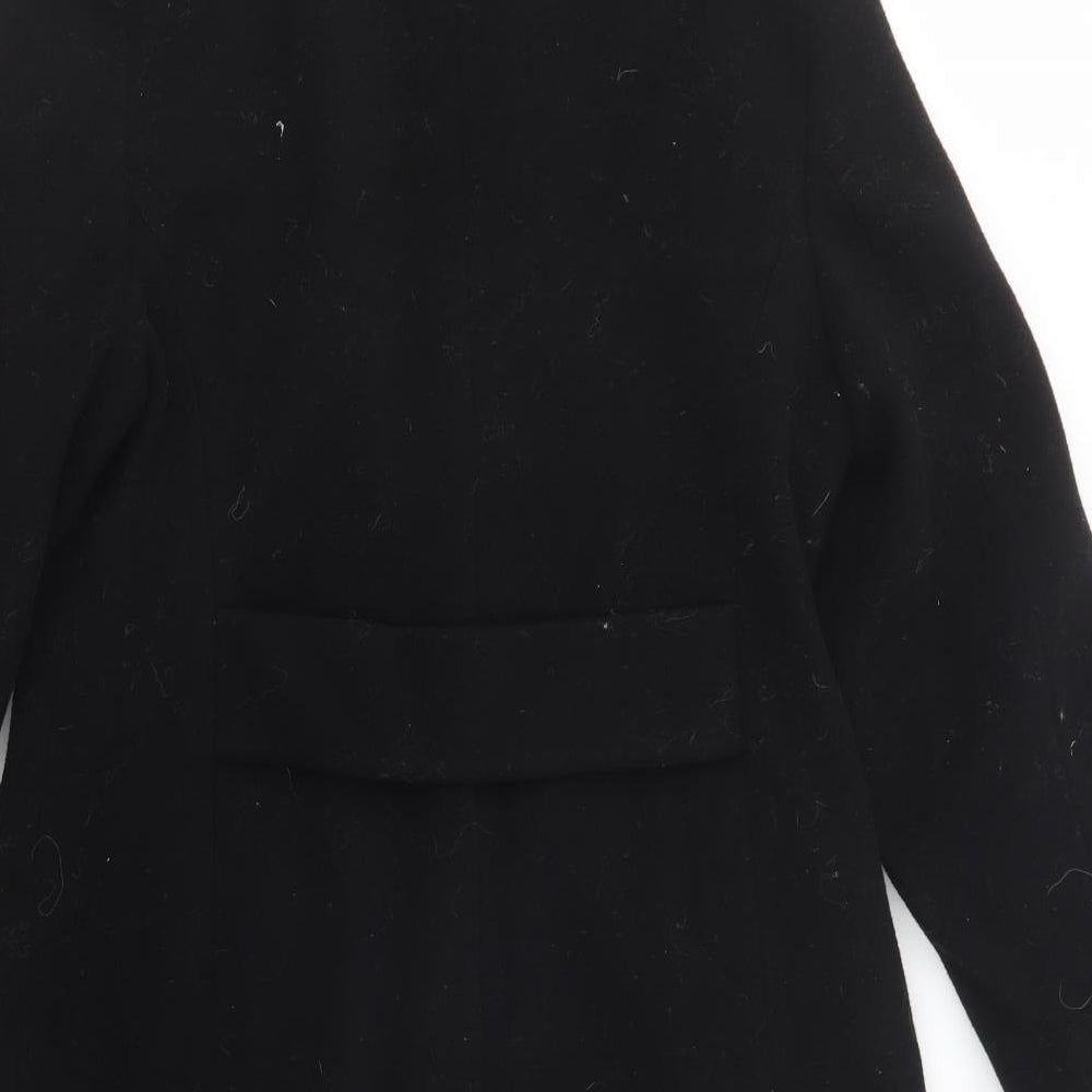 Classic Woman Womens Black   Pea Coat Coat Size 16  Button