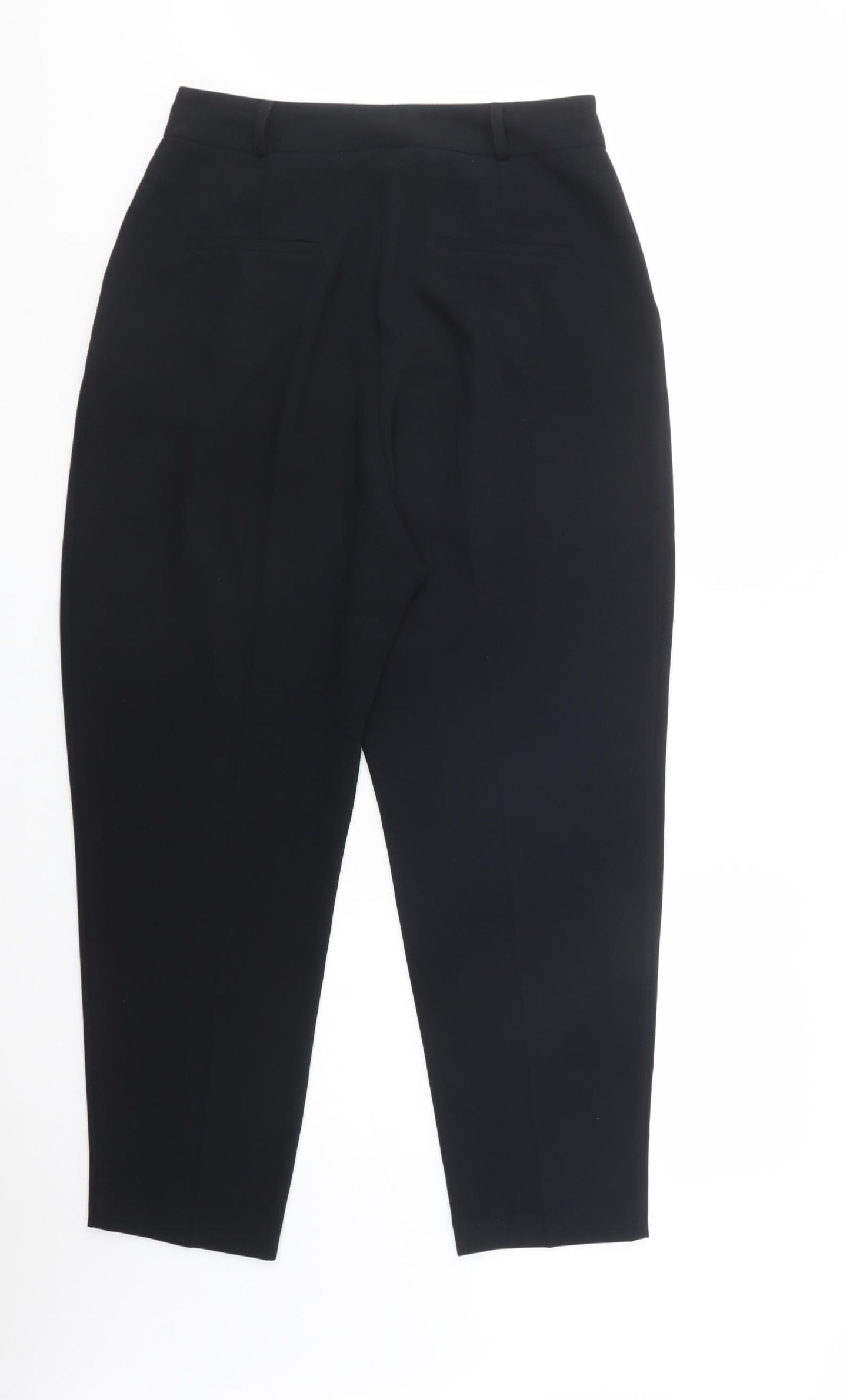 River Island Womens Black  Polyester Dress Pants Trousers Size 14 L30 in Regular Button