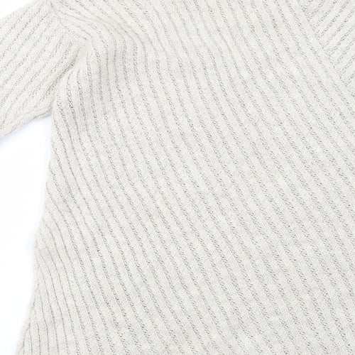 Atmosphere Womens Beige Mock Neck  Acrylic Tunic Jumper Size M