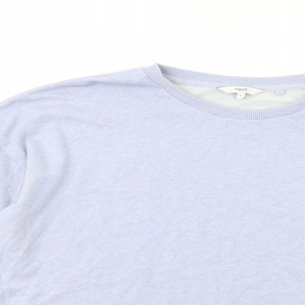 NEXT Womens Blue  Cotton Pullover Sweatshirt Size L  Pullover