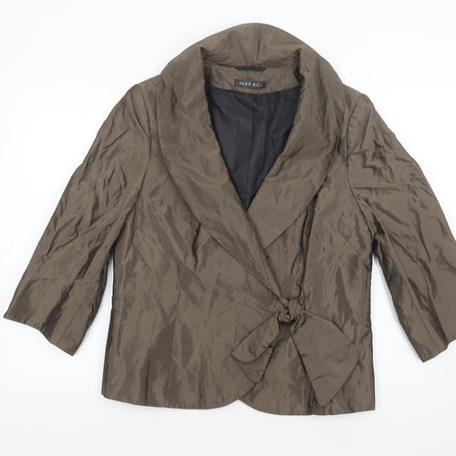 Alex & Co. Womens Brown   Jacket Blazer Size 16  Tie