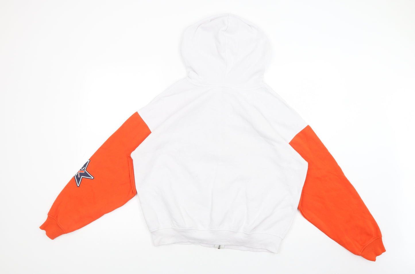 H&M Mens White  Coir Full Zip Hoodie Size M