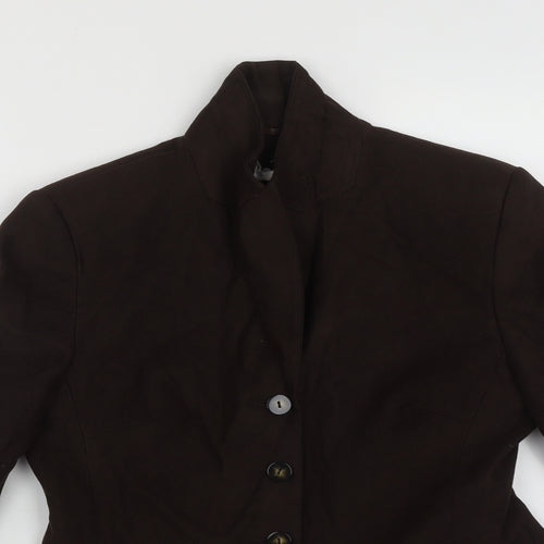 Preworn Womens Brown   Jacket  Size 10  Button