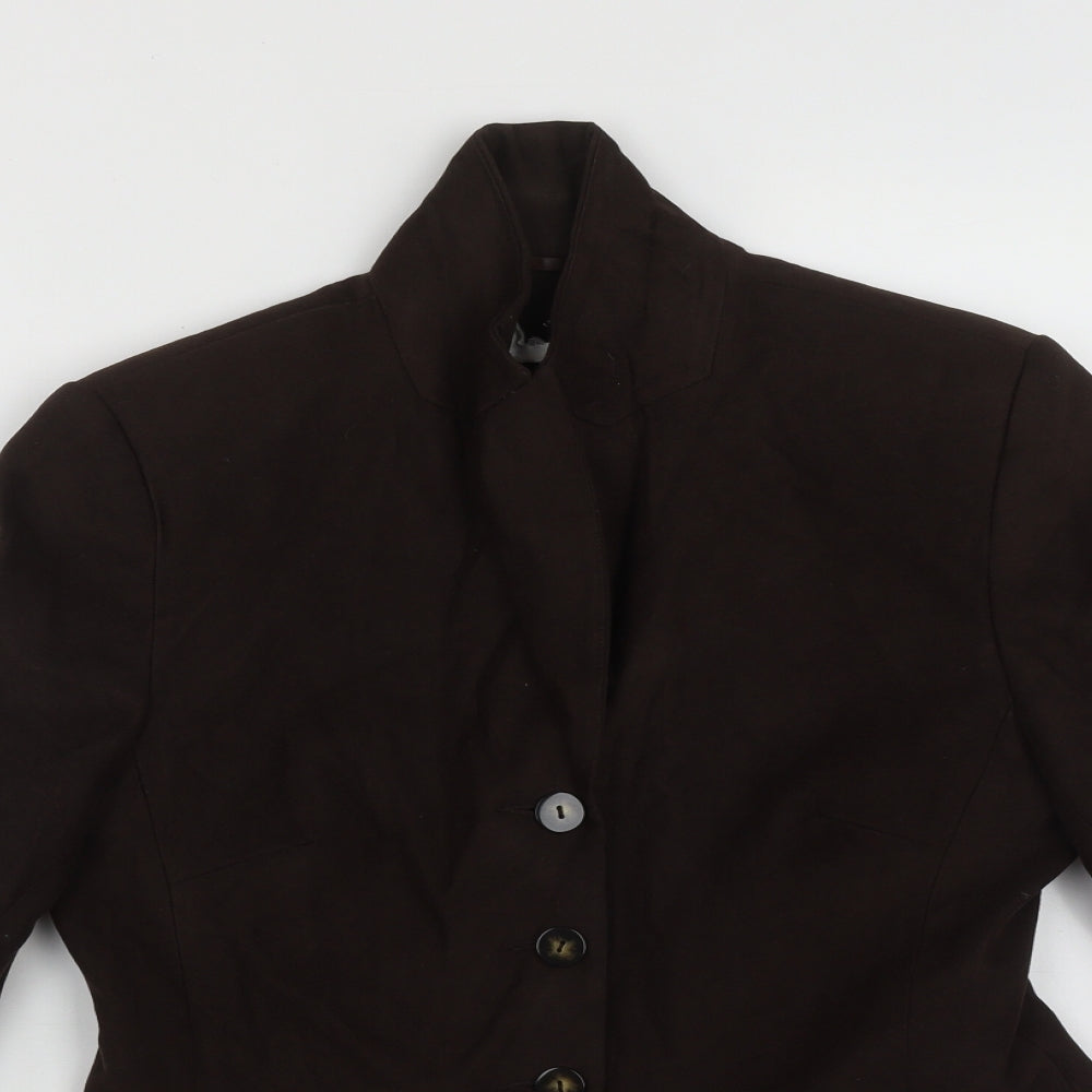 Preworn Womens Brown   Jacket  Size 10  Button