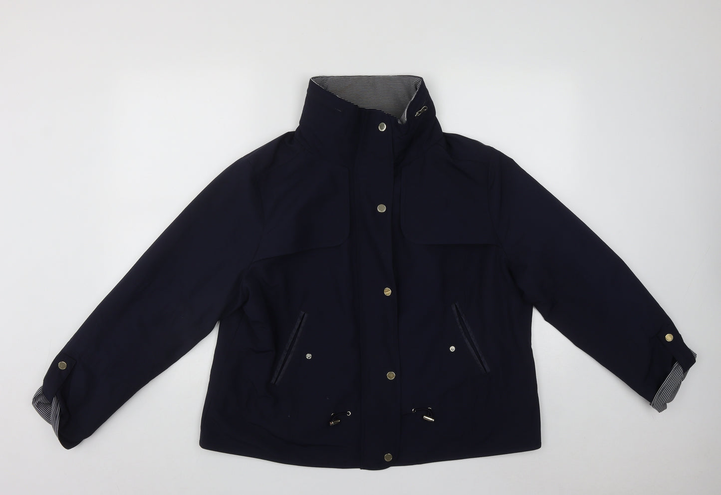 Marks and Spencer Womens Blue   Trench Coat Coat Size 18  Zip