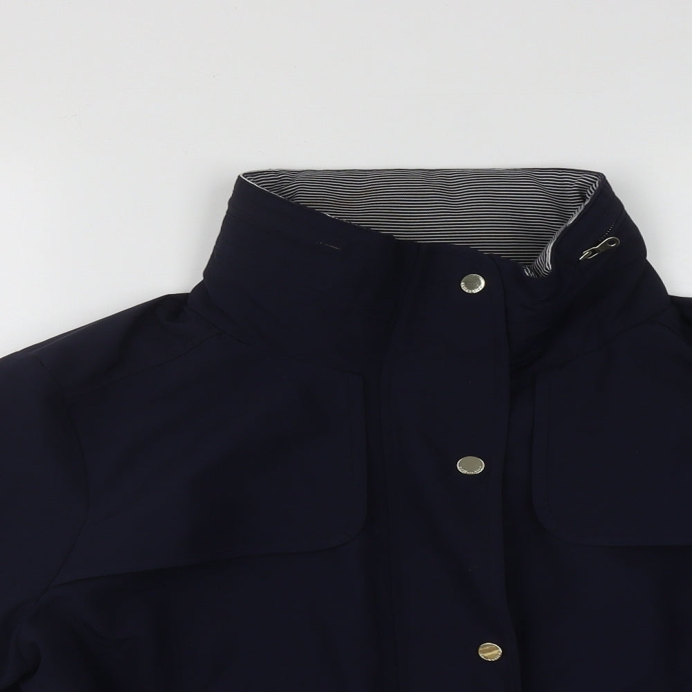 Marks and Spencer Womens Blue   Trench Coat Coat Size 18  Zip