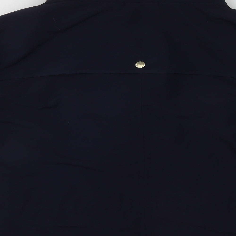 Marks and Spencer Womens Blue   Trench Coat Coat Size 18  Zip