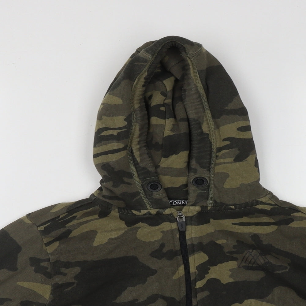 NEXT Boys Multicoloured Camouflage Cotton Full Zip Hoodie Size 8 Years  Zip