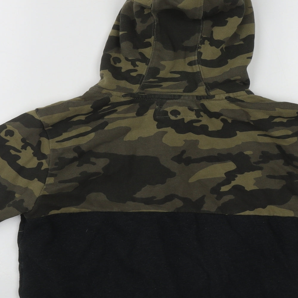 NEXT Boys Multicoloured Camouflage Cotton Full Zip Hoodie Size 8 Years  Zip