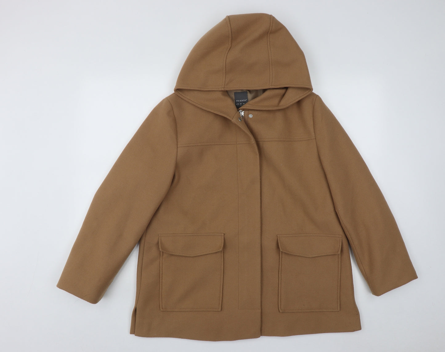 Primark Womens Brown   Trench Coat Coat Size 16  Zip