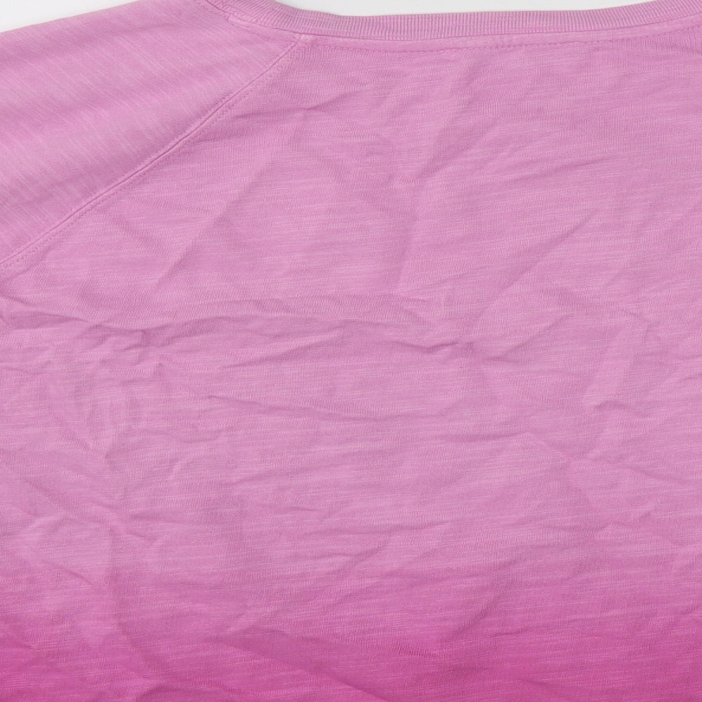 Marks and Spencer Womens Pink Round Neck  Cotton Pullover Jumper Size 20