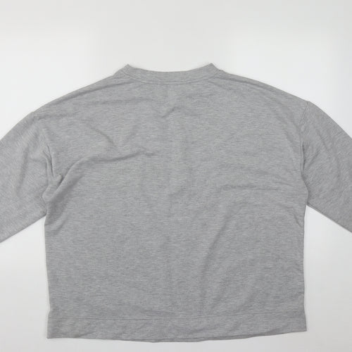 Nutmeg Womens Grey Round Neck  Polyester Pullover Jumper Size 18