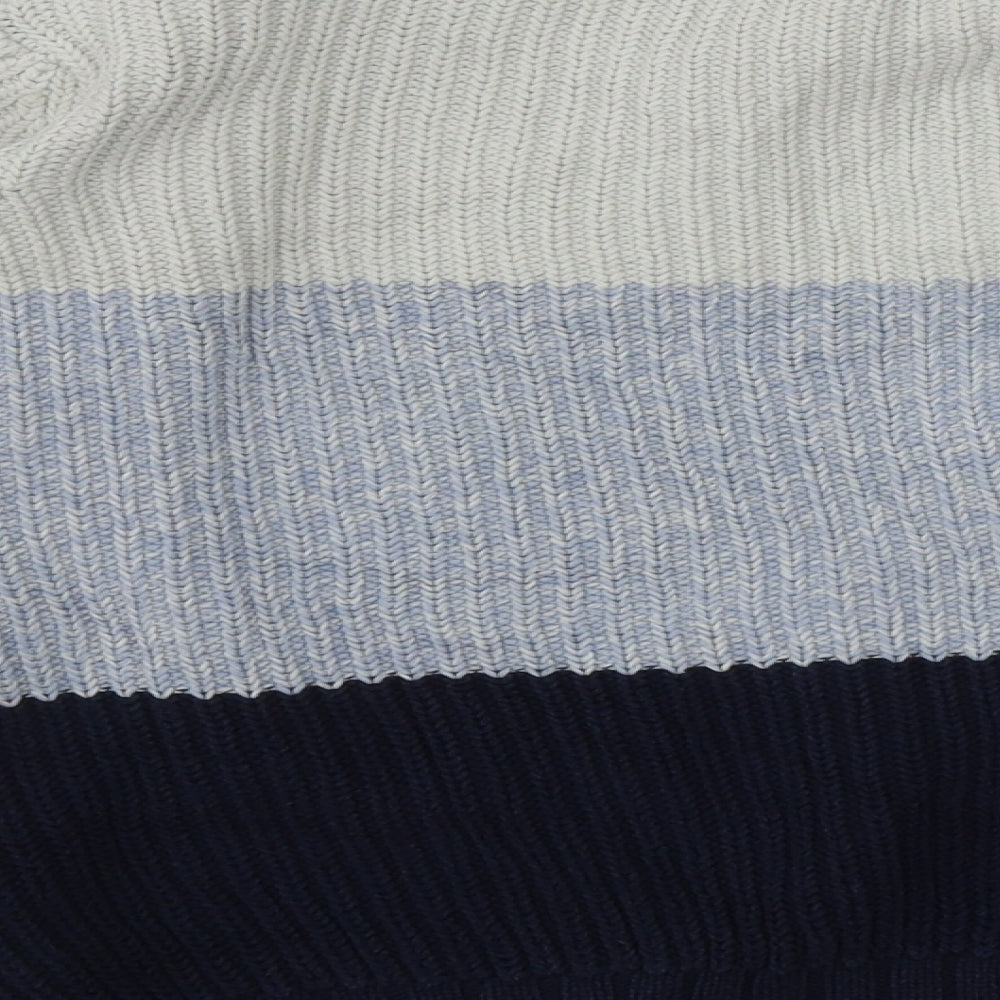 Marks and Spencer Womens Multicoloured Round Neck  Cotton Pullover Jumper Size S