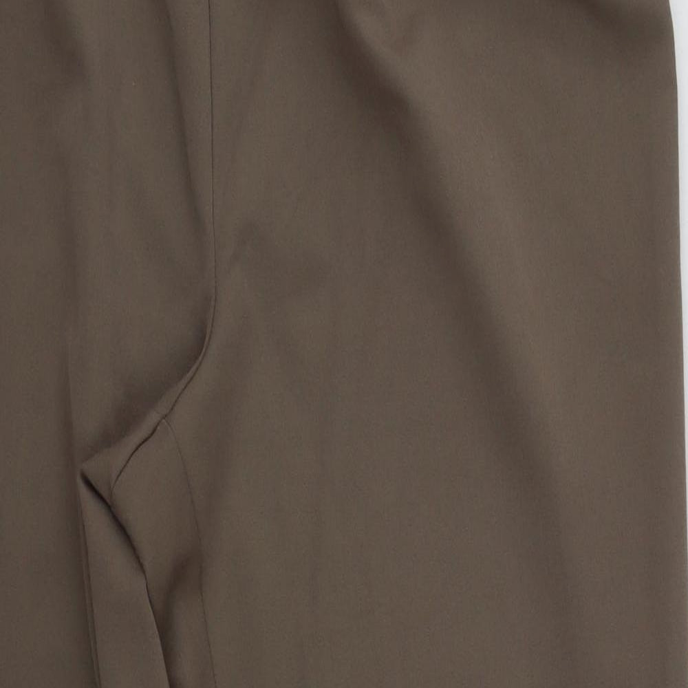 Madrid Womens Beige  Polyester Trousers  Size 22 L27 in Regular
