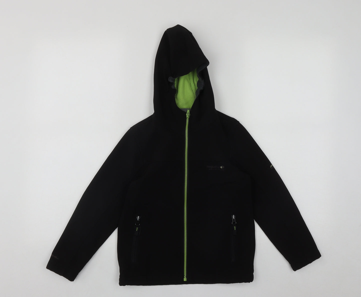 Regatta Boys Black   Windbreaker Coat Size 7-8 Years  Zip