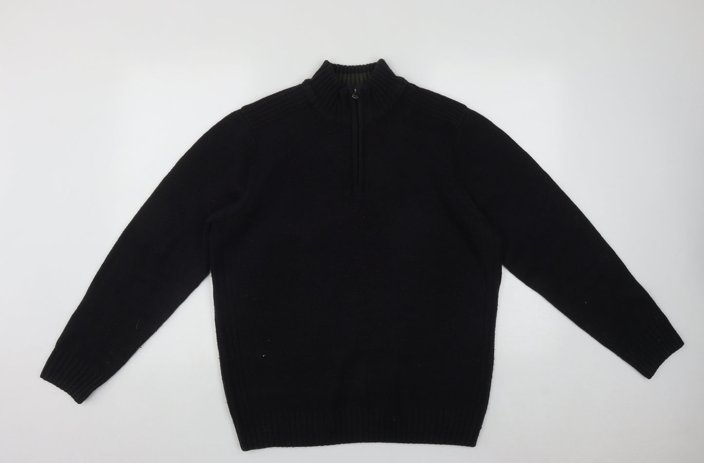 Debenhams Mens Blue High Neck  Acrylic Pullover Jumper Size L