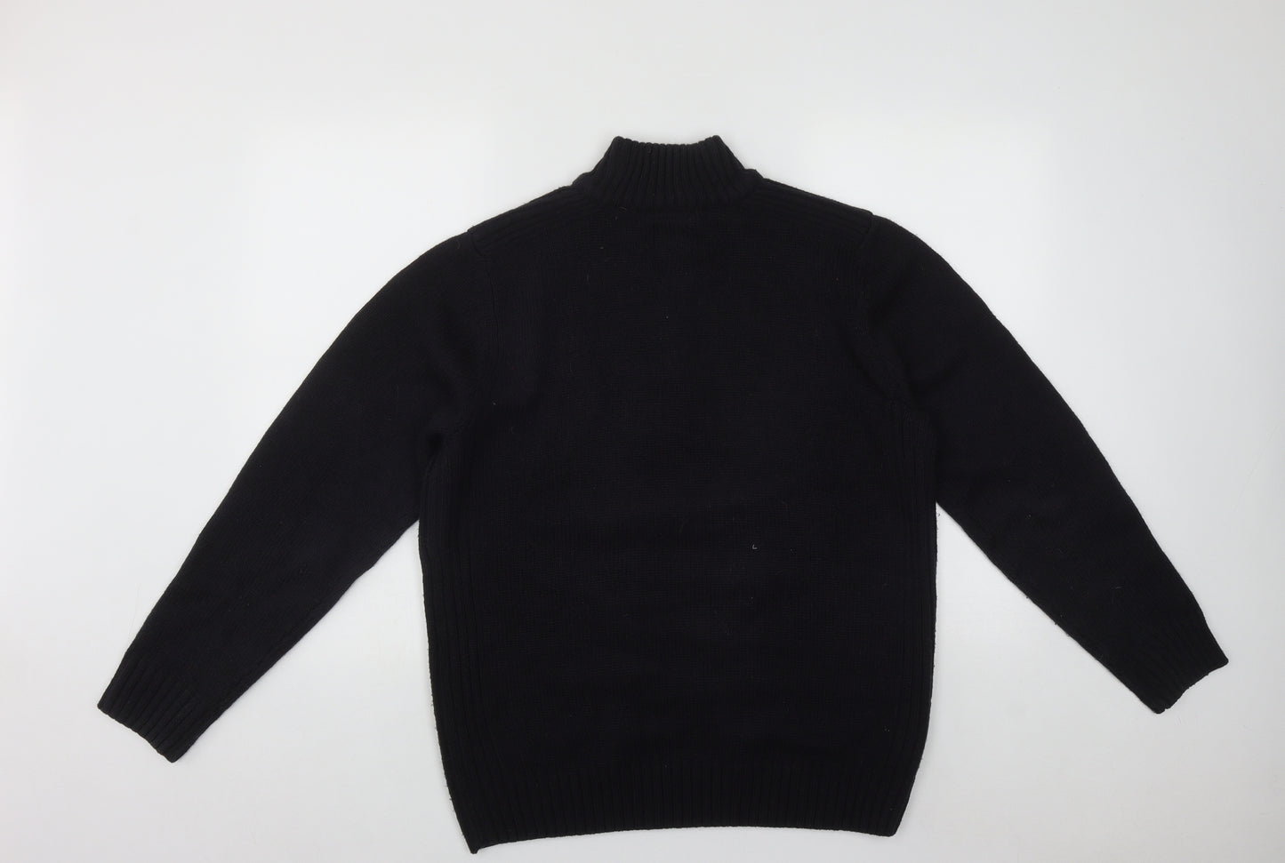 Debenhams Mens Blue High Neck  Acrylic Pullover Jumper Size L