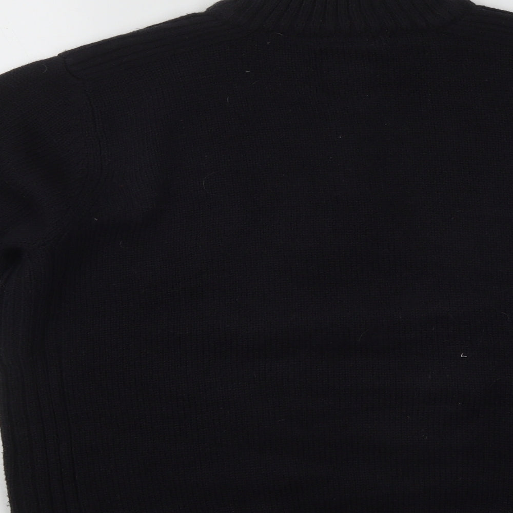 Debenhams Mens Blue High Neck  Acrylic Pullover Jumper Size L
