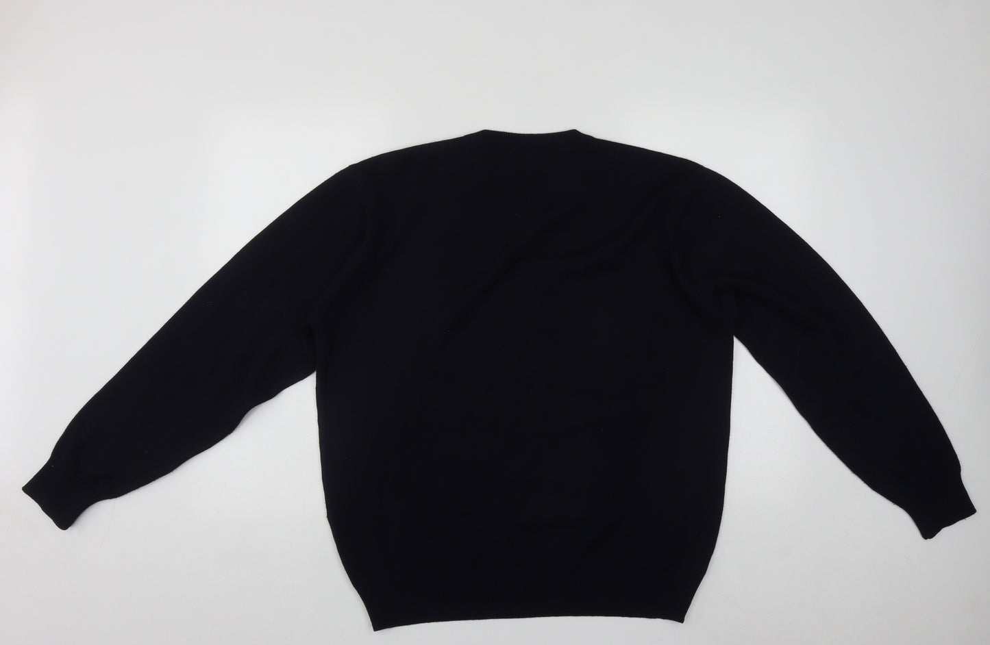 Douglas Mens Blue V-Neck  Wool Pullover Jumper Size XL