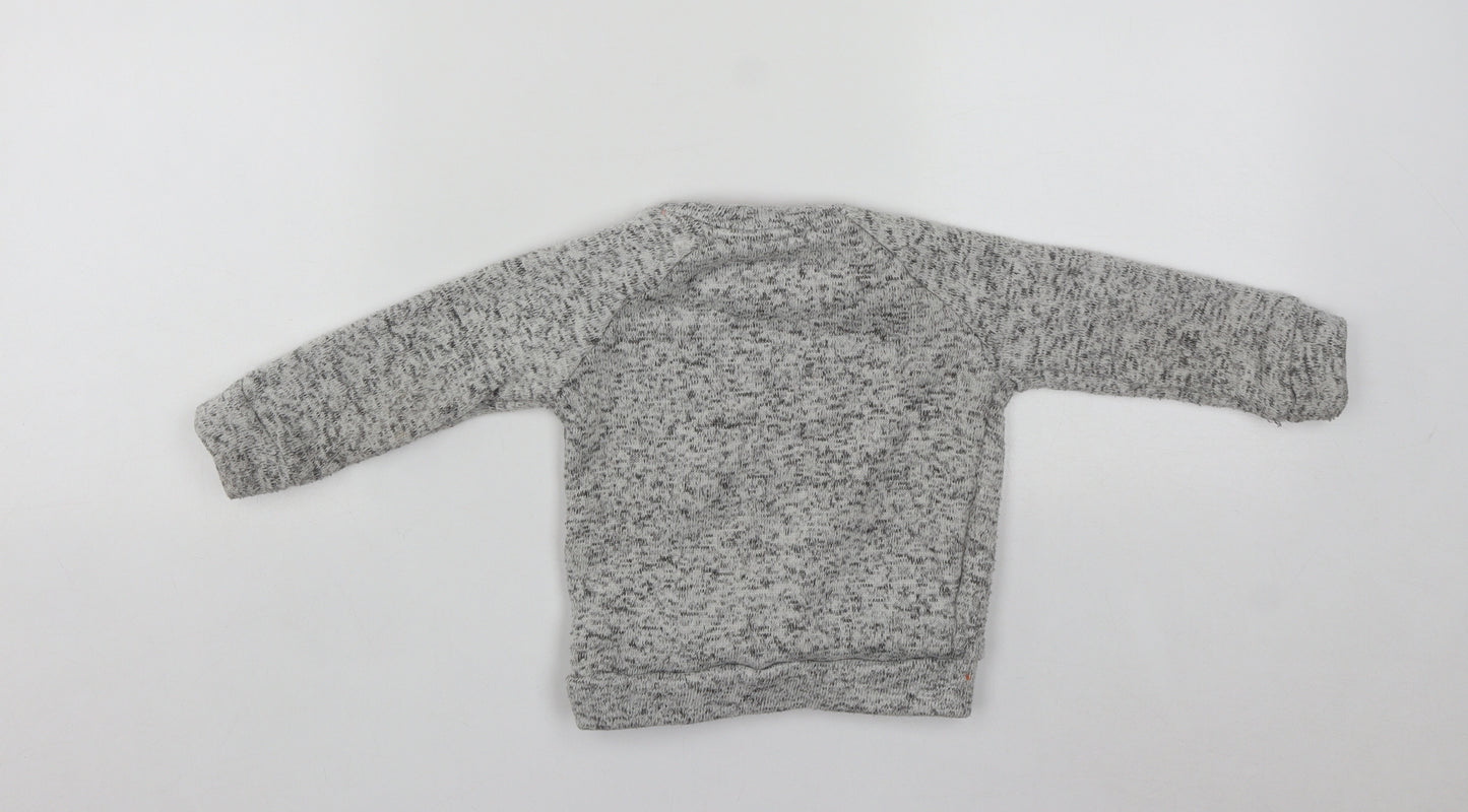 F&F Boys Grey  Polyester Pullover Jumper Size 12-18 Months