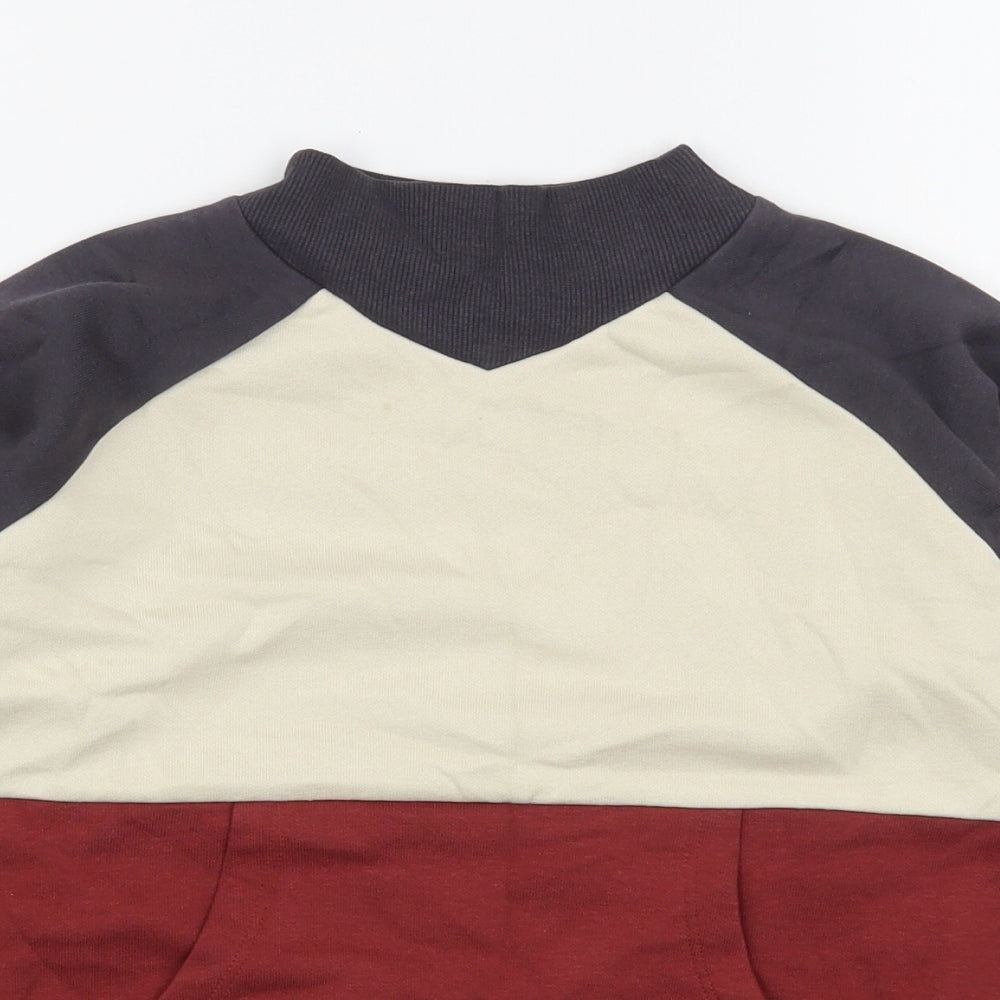 George Boys Red  Cotton Pullover Sweatshirt Size 5-6 Years  Pullover