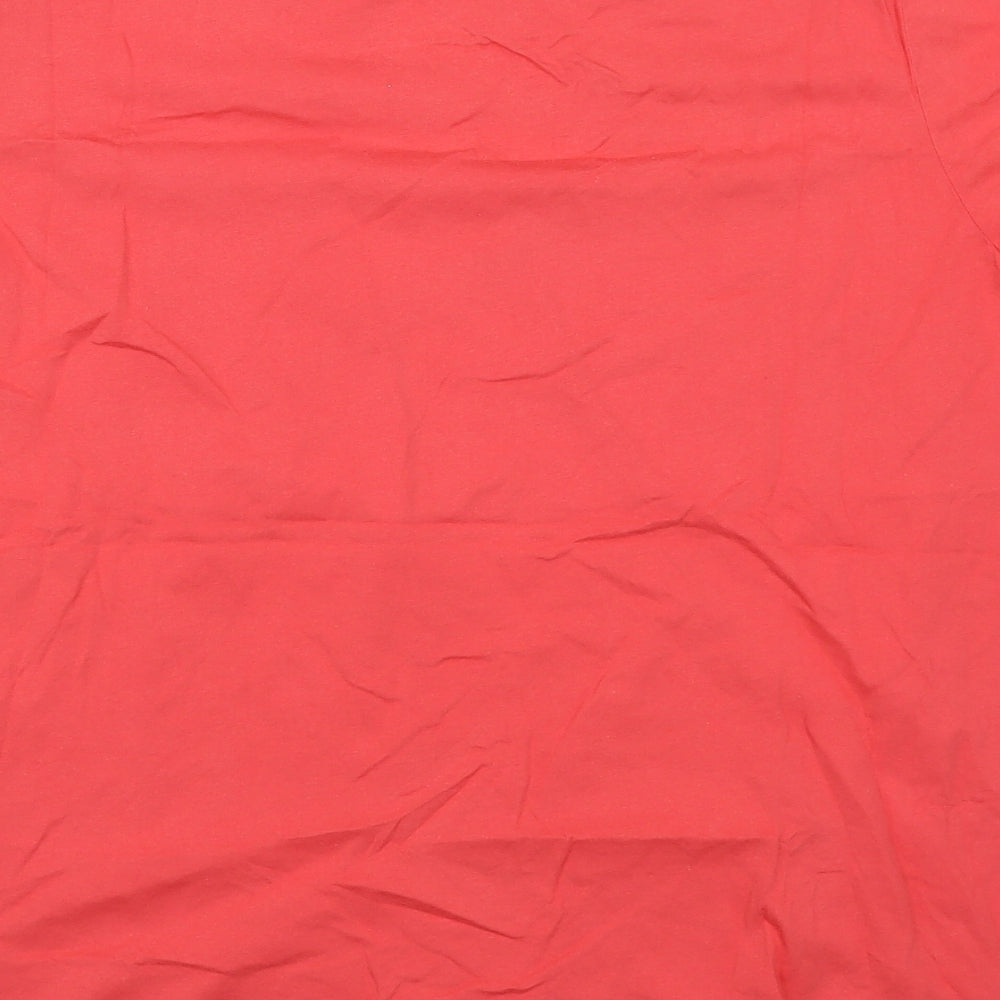NEXT Womens Pink  100% Cotton Basic T-Shirt Size 20 Round Neck