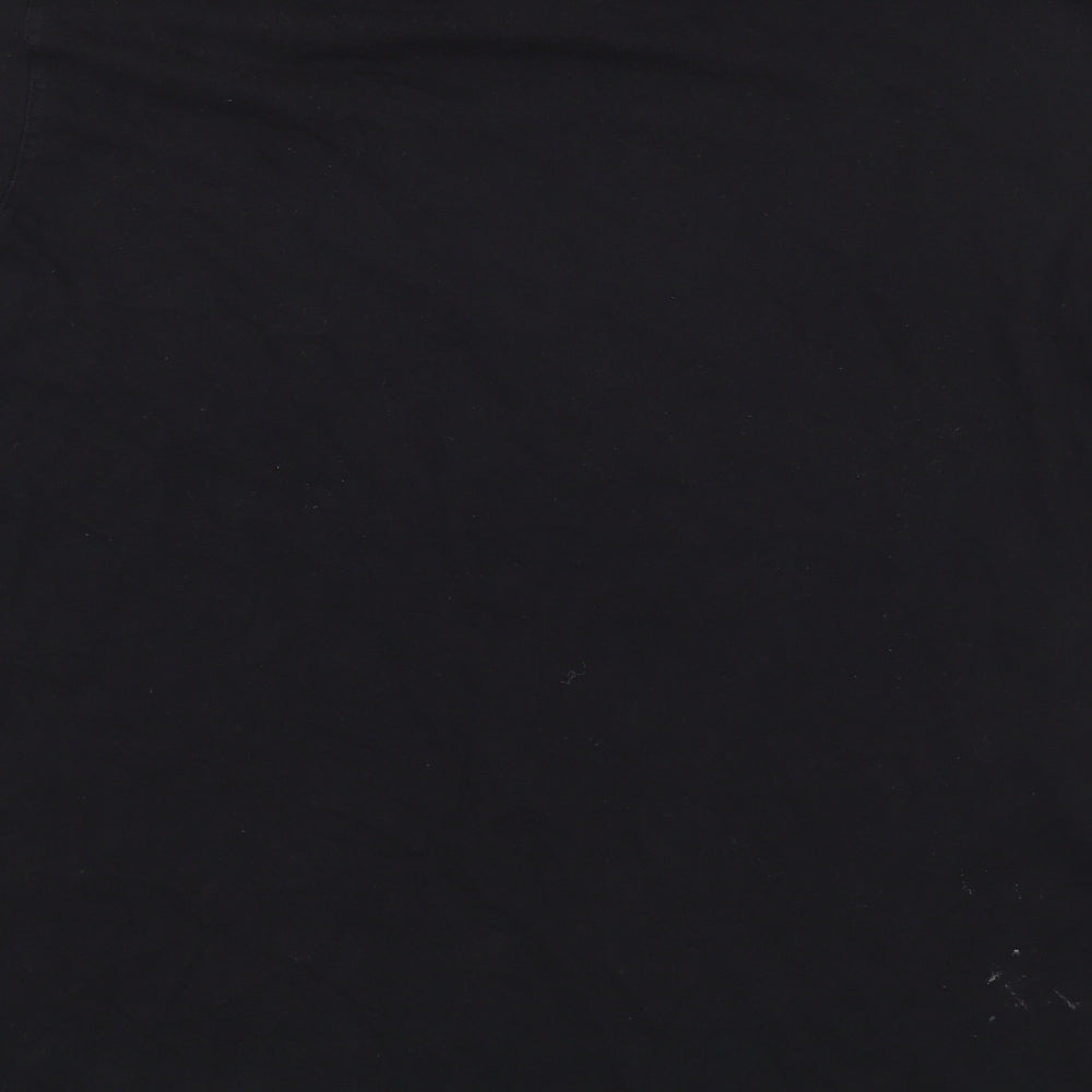 adidas Mens Black  Cotton  T-Shirt Size 2XL Round Neck