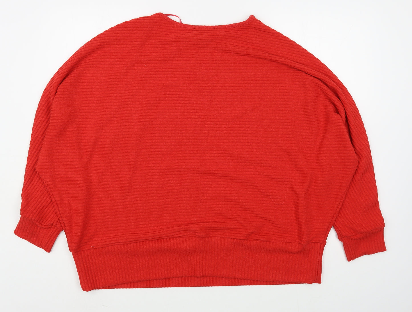 New Look Womens Red  Polyester Pullover Sweatshirt Size 22  Pullover