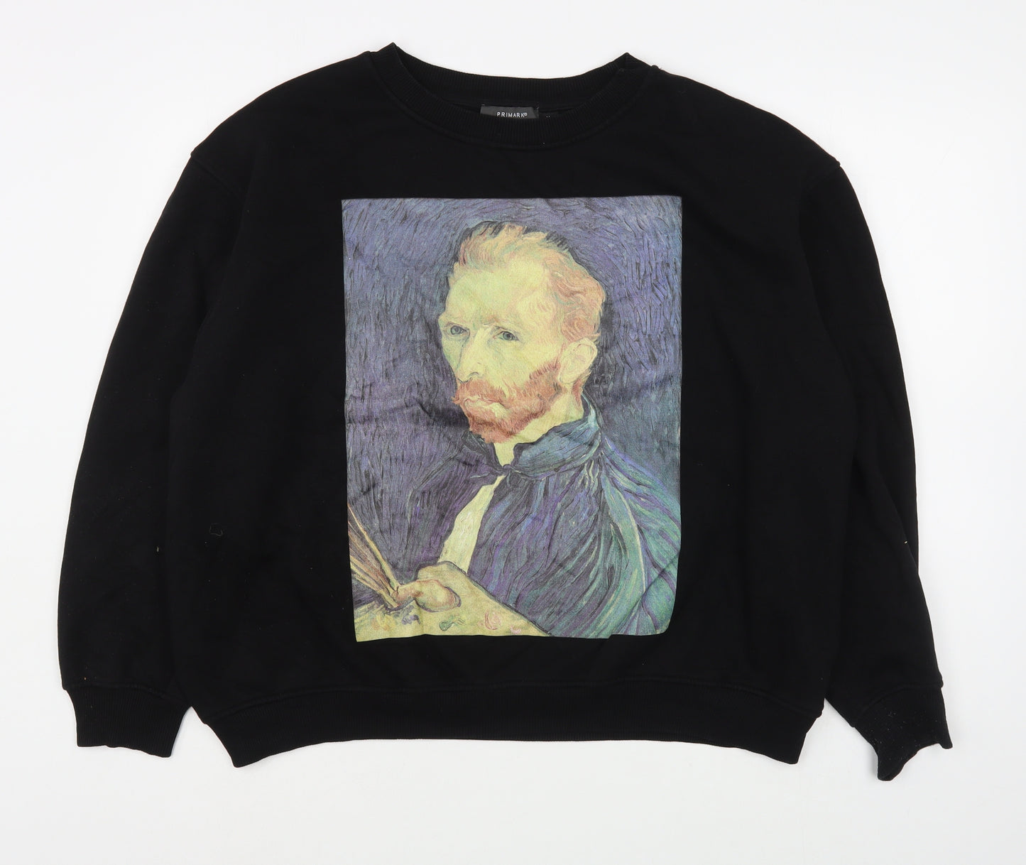 Primark Womens Multicoloured  Cotton Pullover Sweatshirt Size M  Pullover - Van Gogh