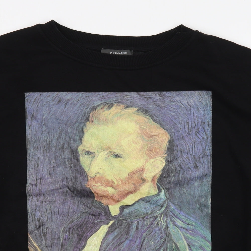 Primark Womens Multicoloured  Cotton Pullover Sweatshirt Size M  Pullover - Van Gogh