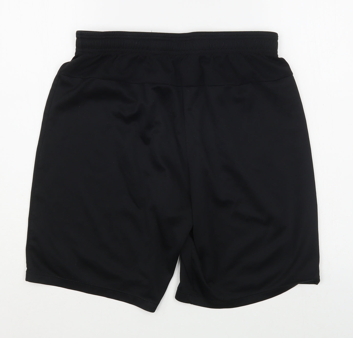 Nike Mens Black  Polyester Sweat Shorts Size L L6 in Regular Tie
