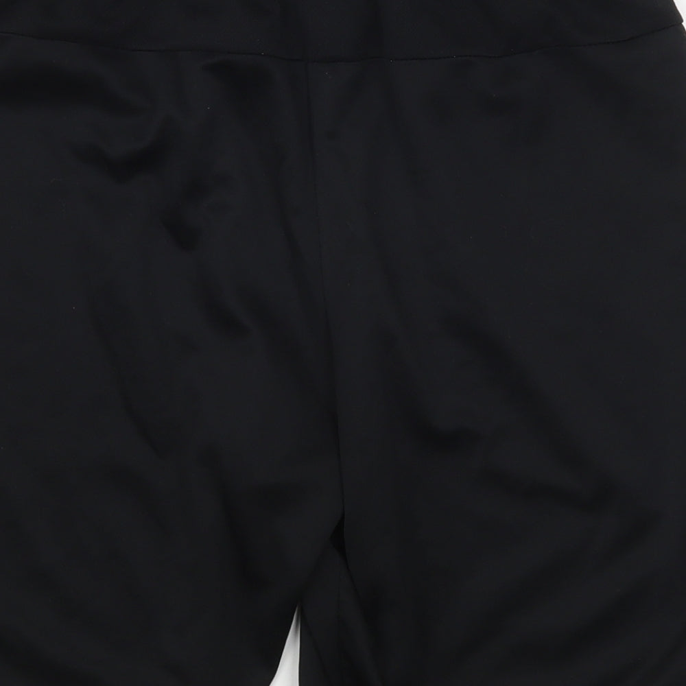 Nike Mens Black  Polyester Sweat Shorts Size L L6 in Regular Tie
