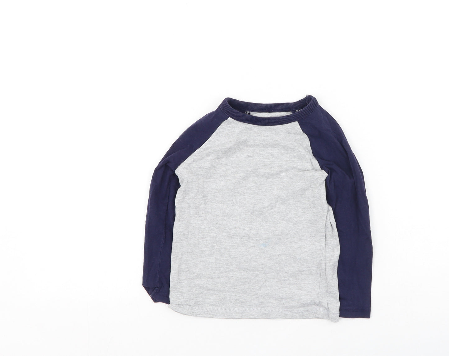 Dunnes Stores Boys Multicoloured  Cotton Basic Casual Size 2-3 Years Round Neck