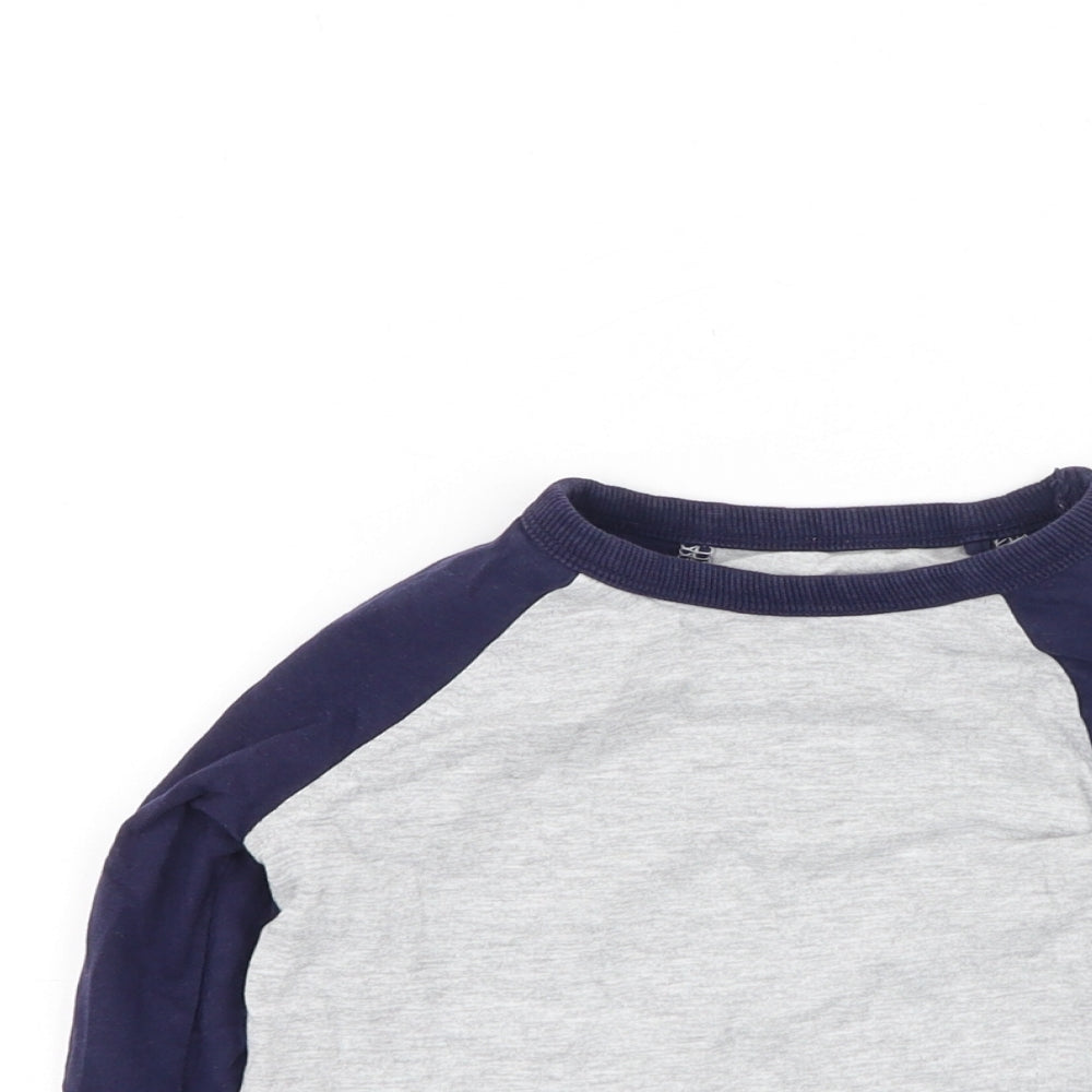 Dunnes Stores Boys Multicoloured  Cotton Basic Casual Size 2-3 Years Round Neck