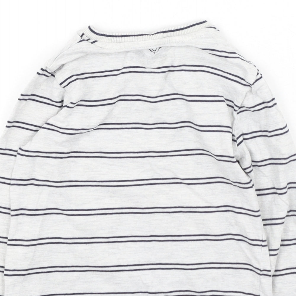 Marks and Spencer Boys Multicoloured  Cotton Basic Casual Size 2-3 Years Round Neck  - robot