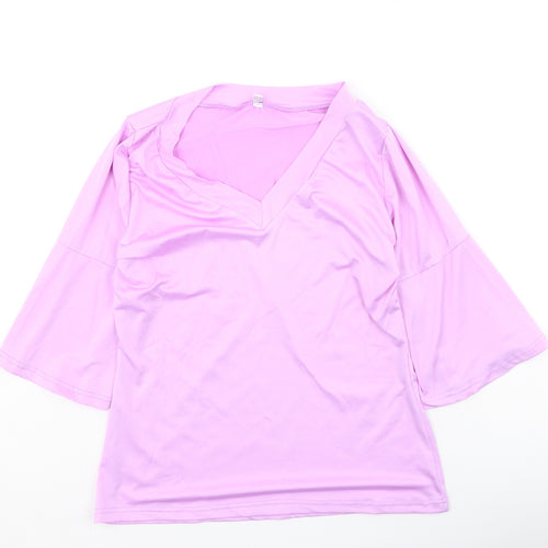 Preworn Womens   Polyester Basic Blouse Size M Scoop Neck
