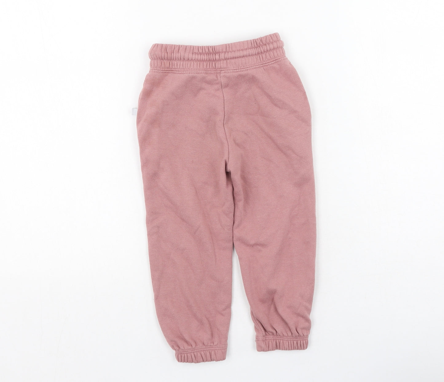 Primark  Girls Pink  Cotton Jogger Trousers Size 2 Years  Regular