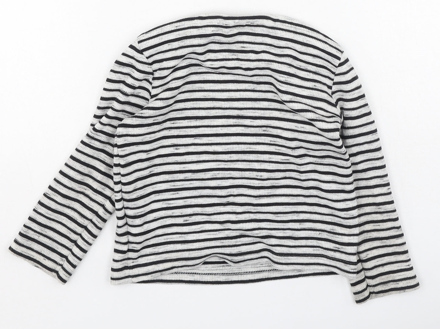 F&F Boys Multicoloured Striped Cotton Basic T-Shirt Size 2-3 Years Round Neck
