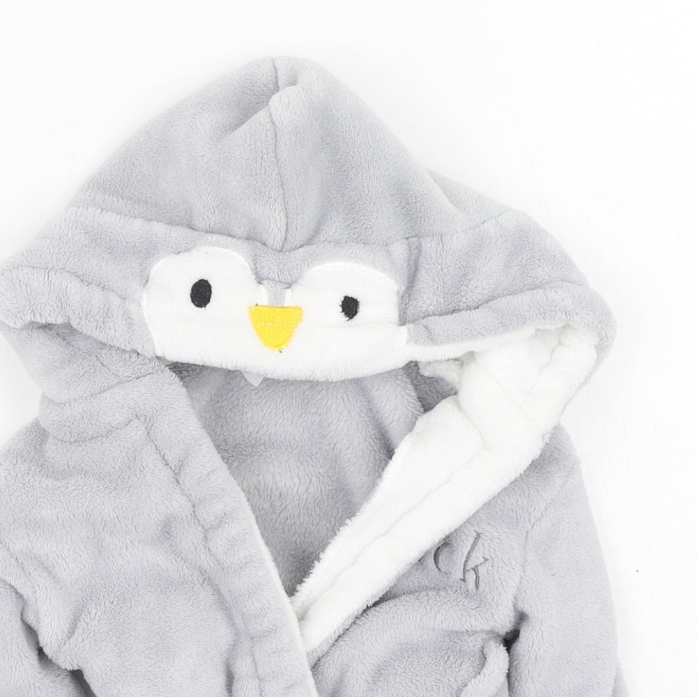 MY  Grey  Polyester Robe  Size 0-3 Months