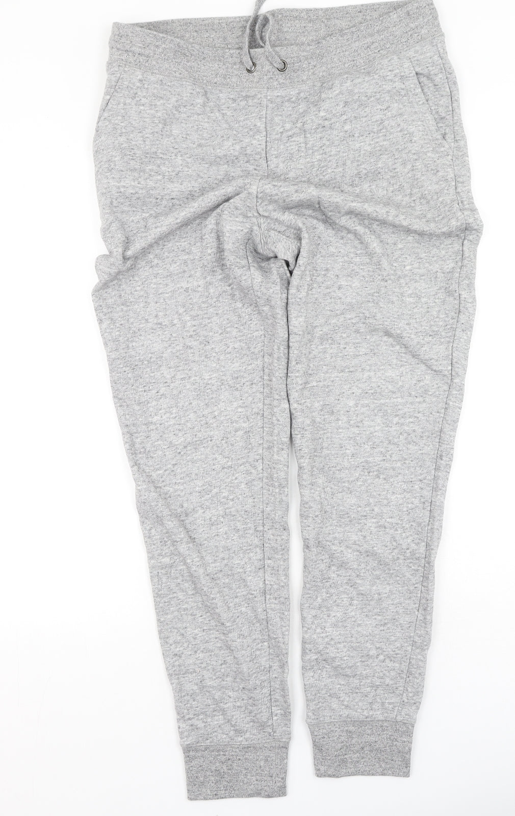 Preworn Womens Grey  Cotton Jogger Trousers Size L L28 in Regular